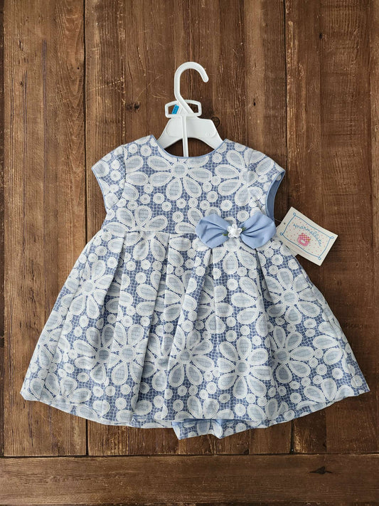 Floral dress with bloomers, blue, 24 months, NWT, Kids 24 Month (18-24M)