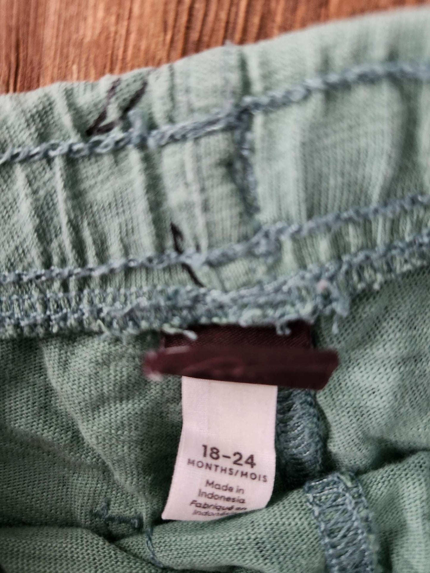 Tea, palm tree shorts, green, 18-24 months, EUC, Kids 24 Month (18-24M)