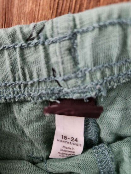 Tea, palm tree shorts, green, 18-24 months, EUC, Kids 24 Month (18-24M)