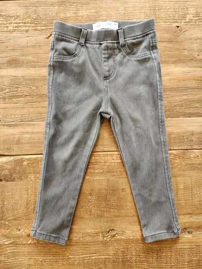 Zara jeggings, grey, 18-24 months, VGUC, Kids 24 Month (18-24M)