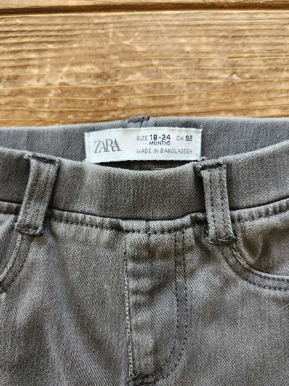 Zara jeggings, grey, 18-24 months, VGUC, Kids 24 Month (18-24M)