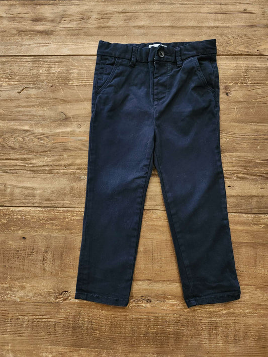 Mango, navy chino pants, 2-3T, EUC, Kids 2T