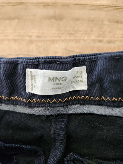 Mango, navy chino pants, 2-3T, EUC, Kids 2T