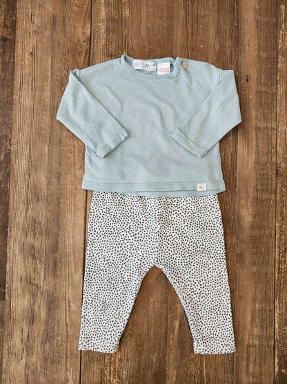 Zara, shirt and legging set, 3-6M, like new, Kids 6 Month (3-6M)