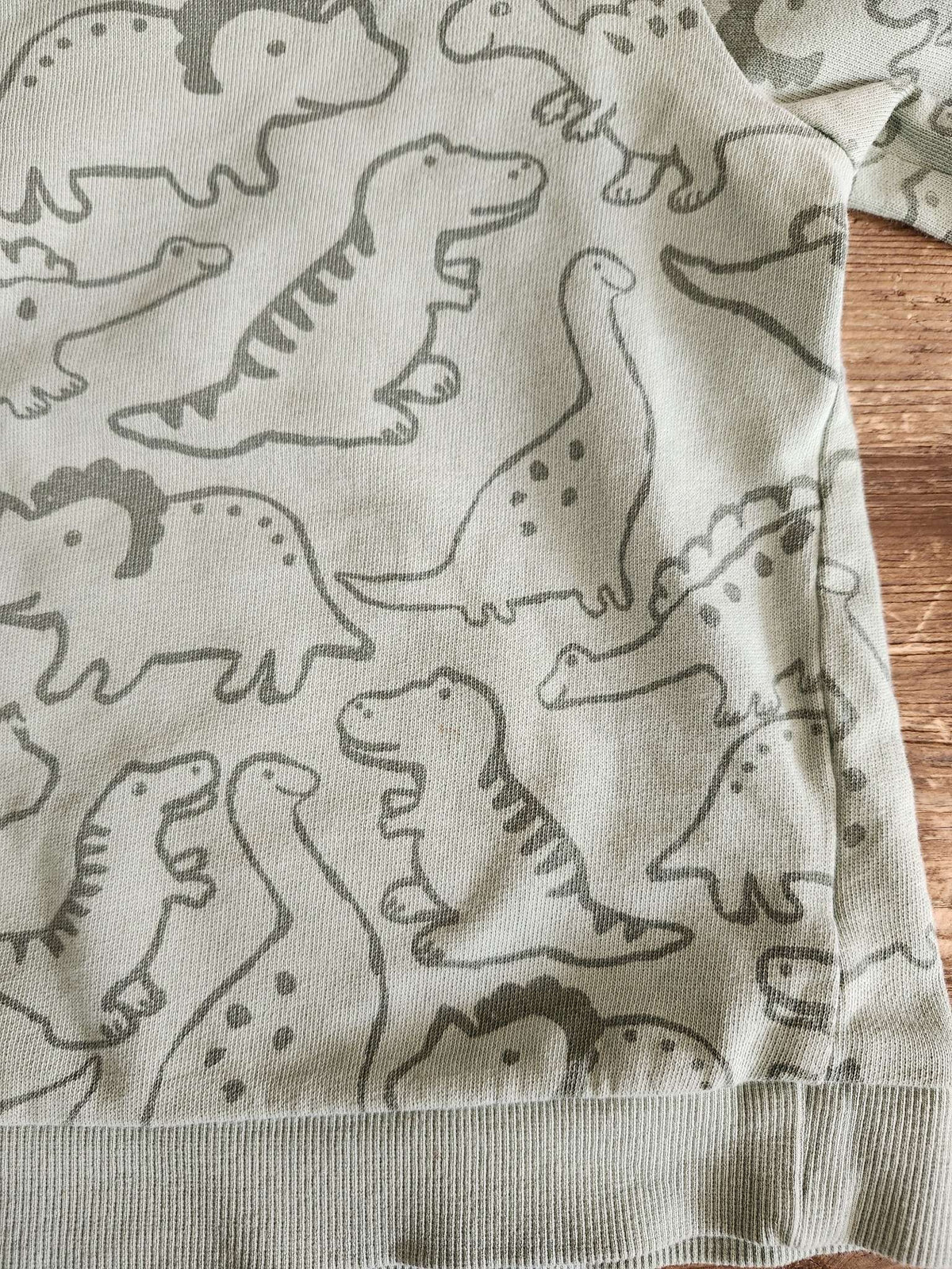 H&M green dino sweater, 3T, VGUC, Kids 3T