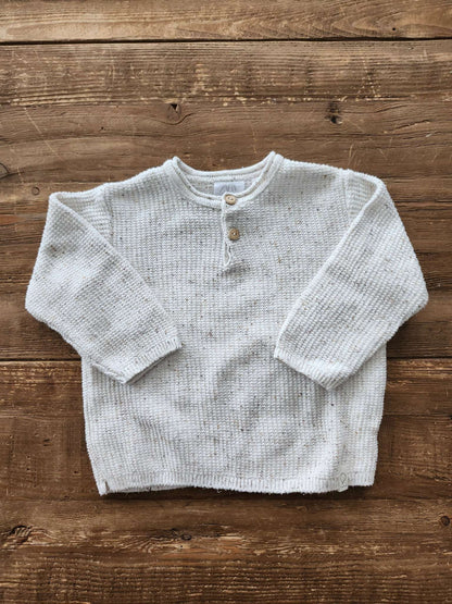 Zara henley knit sweater, 12-18M, EUC, Kids 18 Month (12-18M)