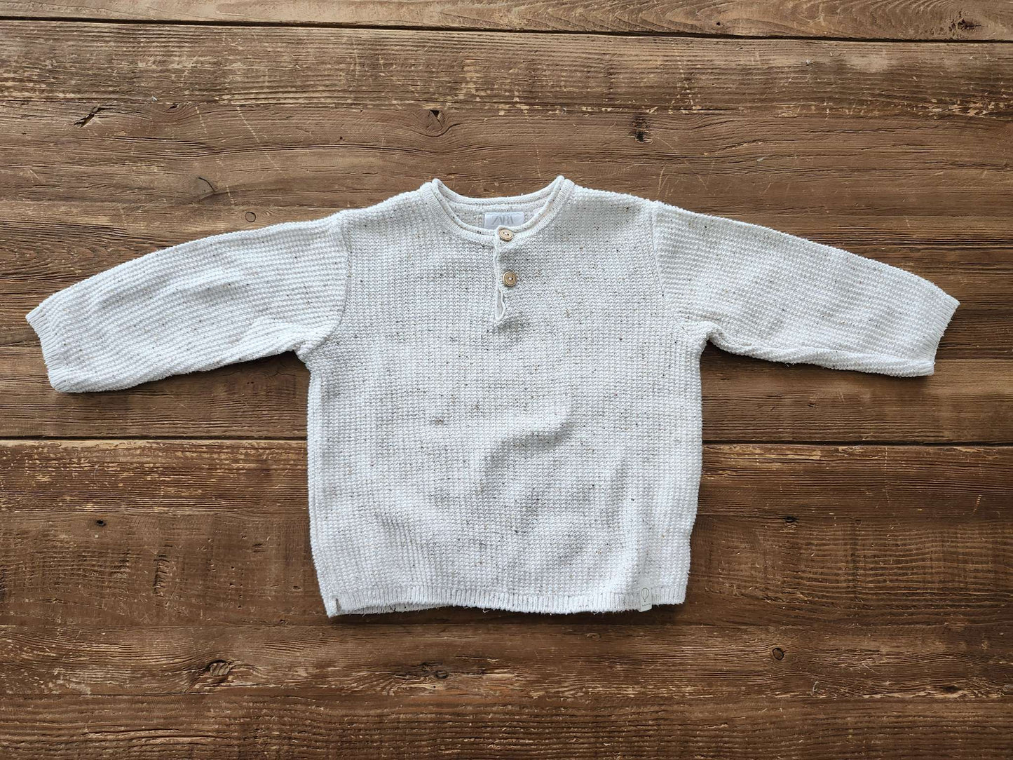 Zara henley knit sweater, 12-18M, EUC, Kids 18 Month (12-18M)