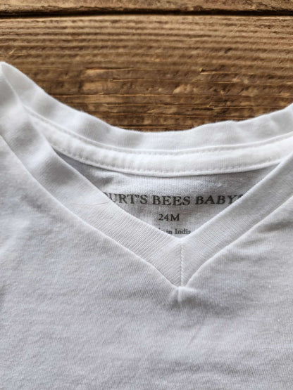 Burt's Bees, v-neck t-shirt, organic cotton, 24M, Kids 24 Month (18-24M)