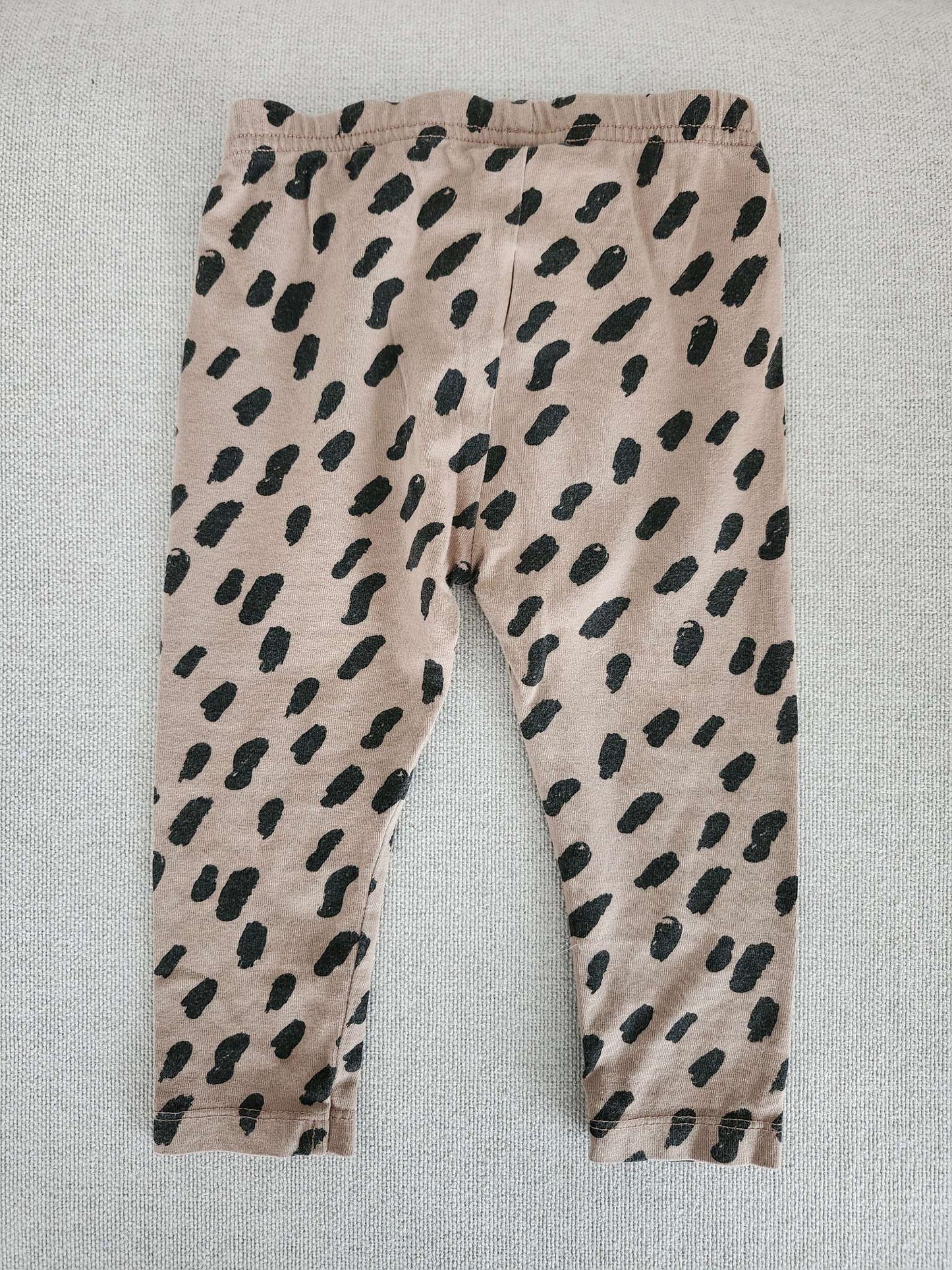 Mini Sibling, animal print leggings, 6-12M, VGUC, Kids 9 Month (6-9M)