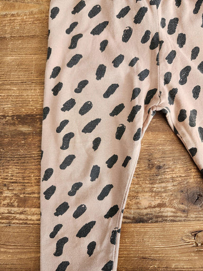 Mini Sibling, animal print leggings, 6-12M, VGUC, Kids 9 Month (6-9M)