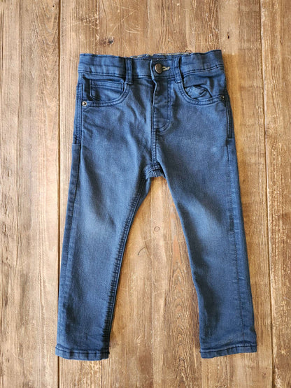 Zara navy skinny jeans, 18-24M, VGUC, Kids 24 Month (18-24M)