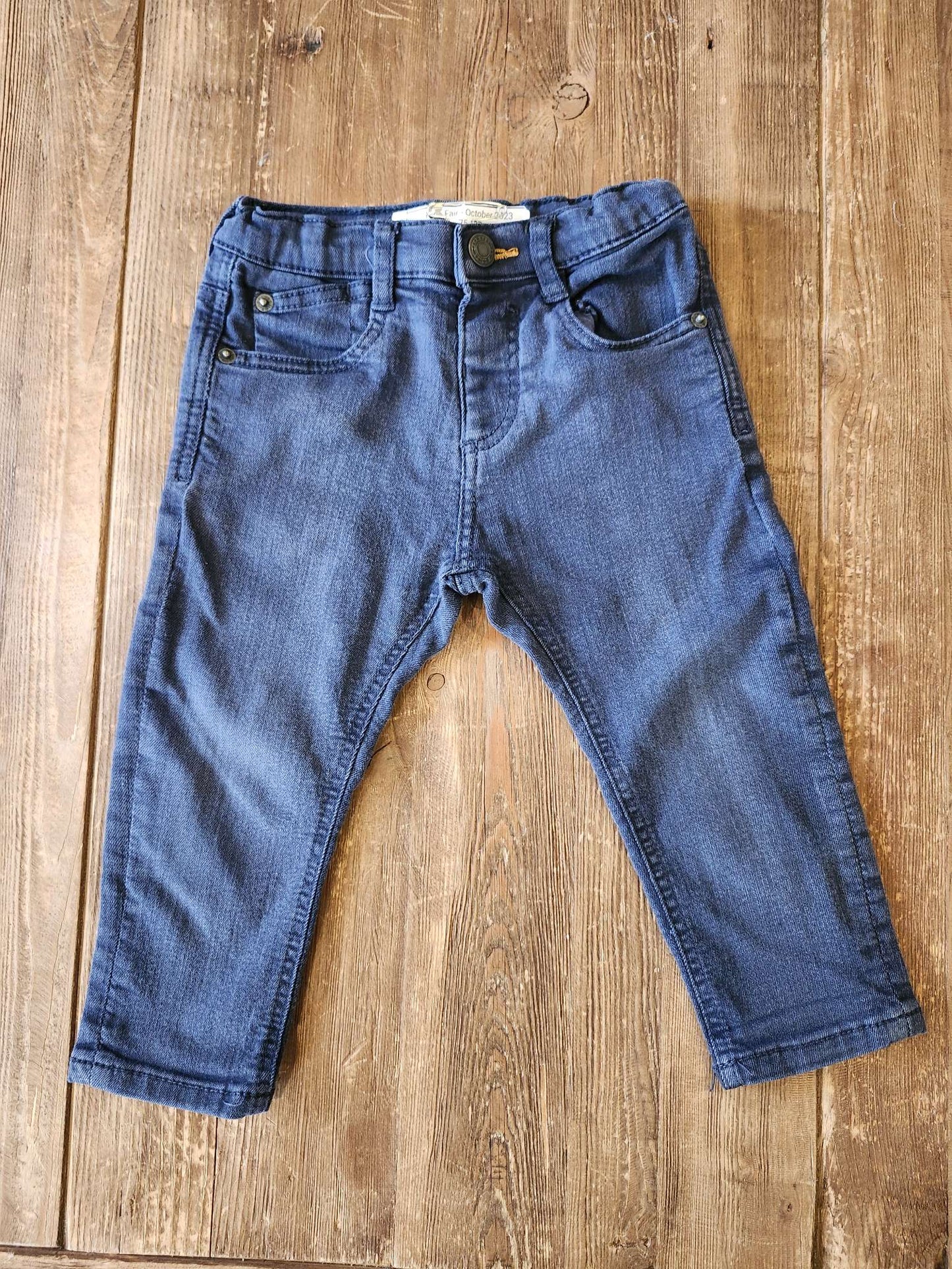 Zara navy jeans, 12-18M, VGUC, Kids 18 Month (12-18M)