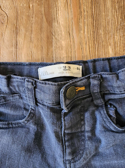 Zara navy jeans, 12-18M, VGUC, Kids 18 Month (12-18M)