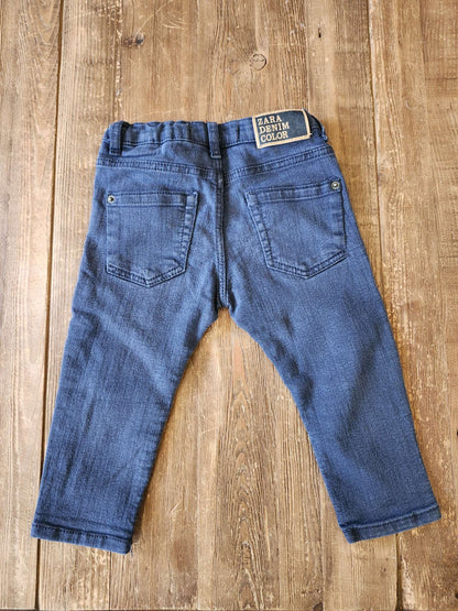 Zara navy jeans, 12-18M, VGUC, Kids 18 Month (12-18M)