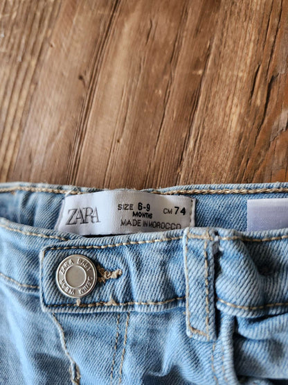 Zara distressed jeans, 6-9M, like new, Kids 9 Month (6-9M)