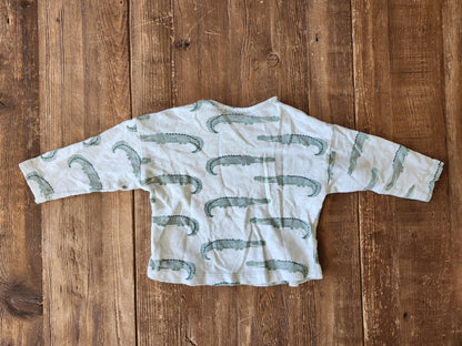 Zara Baby crocodile shirt, 3-6M, VGUC, Kids 6 Month (3-6M)