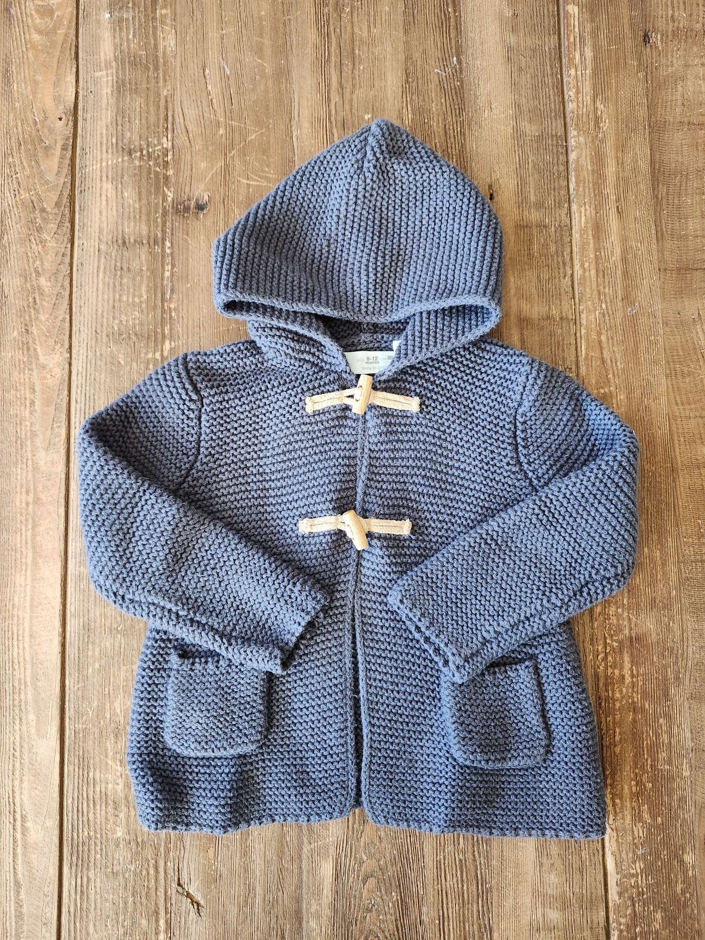 Zara toggle knit cardigan, 9-12M, EUC, Kids 12 Month (9-12M)