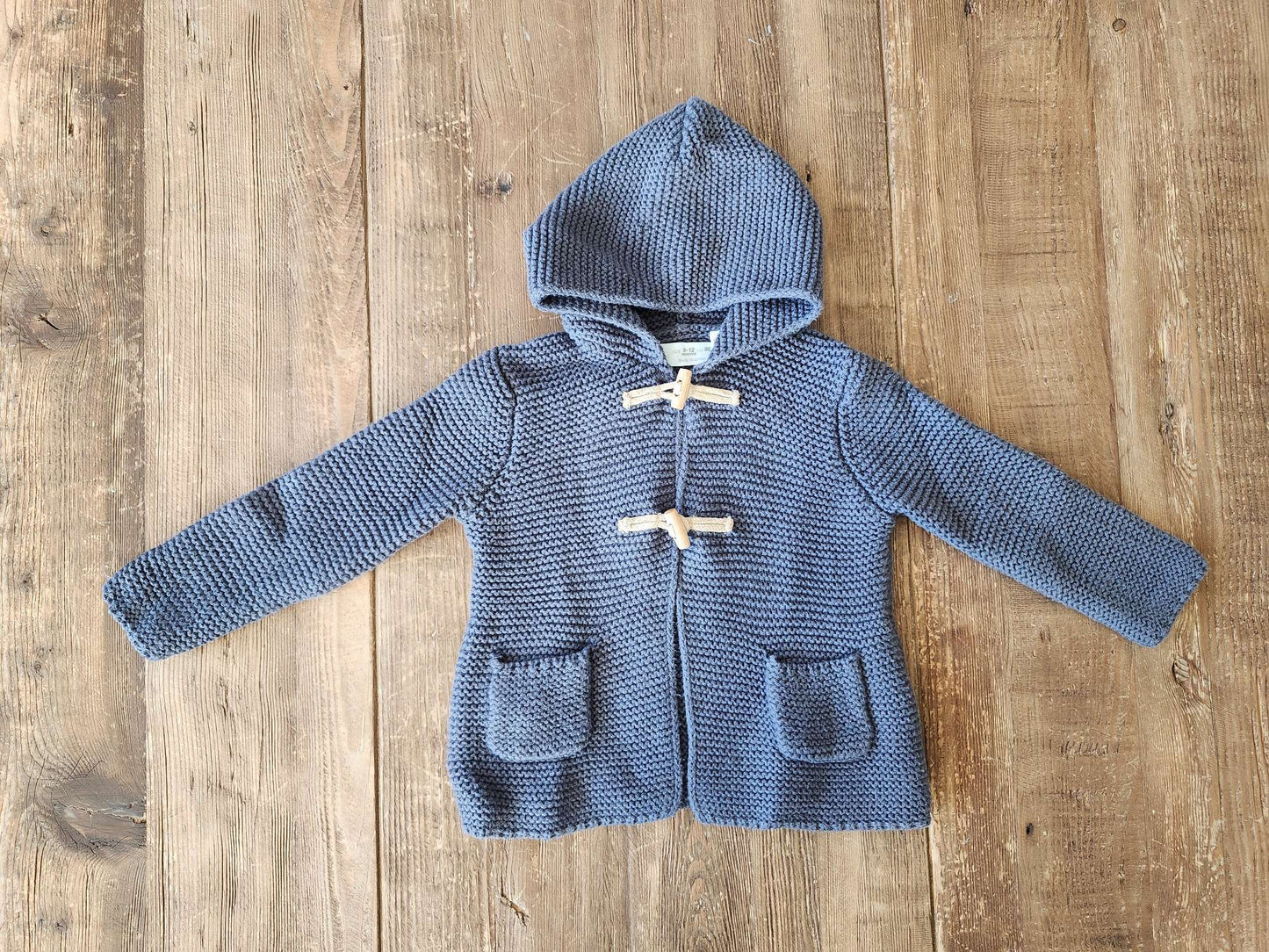 Zara toggle knit cardigan, 9-12M, EUC, Kids 12 Month (9-12M)