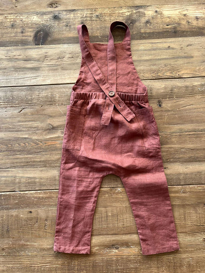 Haven Kids linen overalls, 18-24M, like new, Kids 24 Month (18-24M)