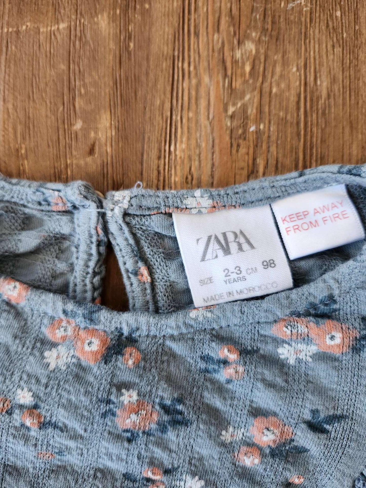 Zara floral top, 2-3T, VGUC, Kids 2T