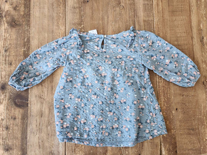 Zara floral top, 2-3T, VGUC, Kids 2T