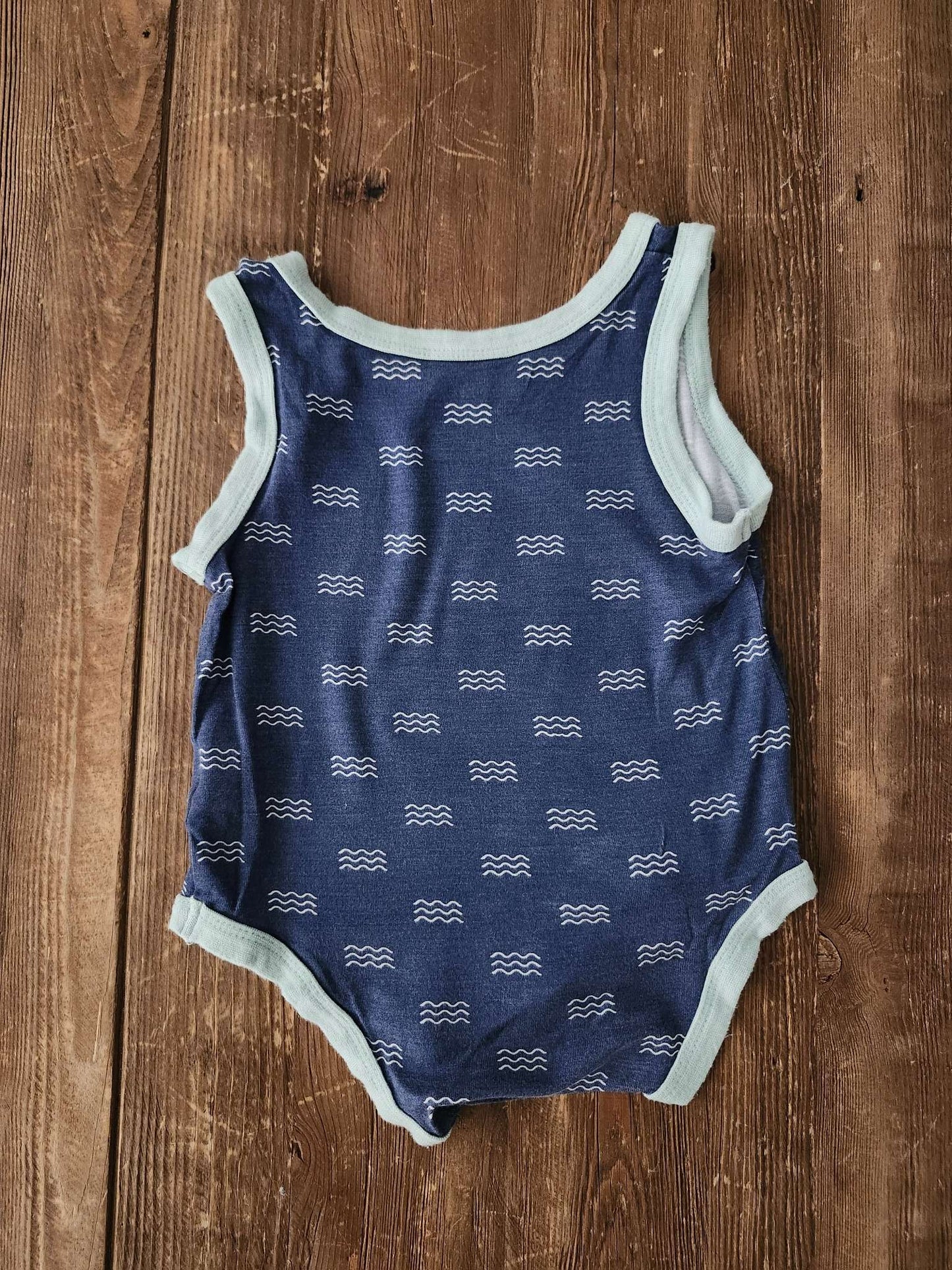 Silkberry Baby bamboo tank romper, 3-6M, VGUC, Kids 6 Month (3-6M)