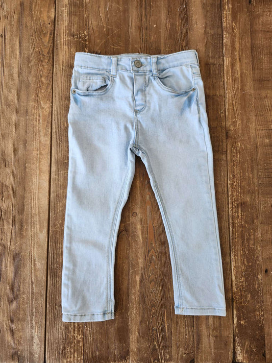 Zara light wash jeans, 18-24M, VGUC, Kids 24 Month (18-24M)