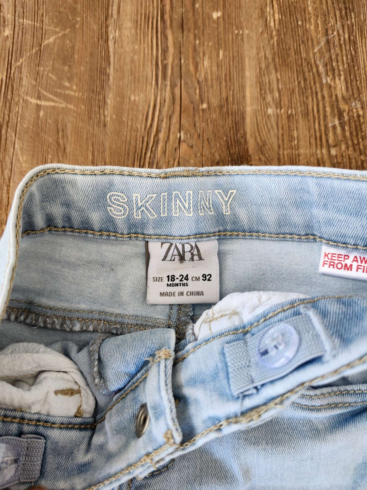 Zara light wash jeans, 18-24M, VGUC, Kids 24 Month (18-24M)
