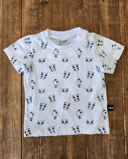 Panda t-shirt, 6-12M, EUC, Kids 9 Month (6-9M)