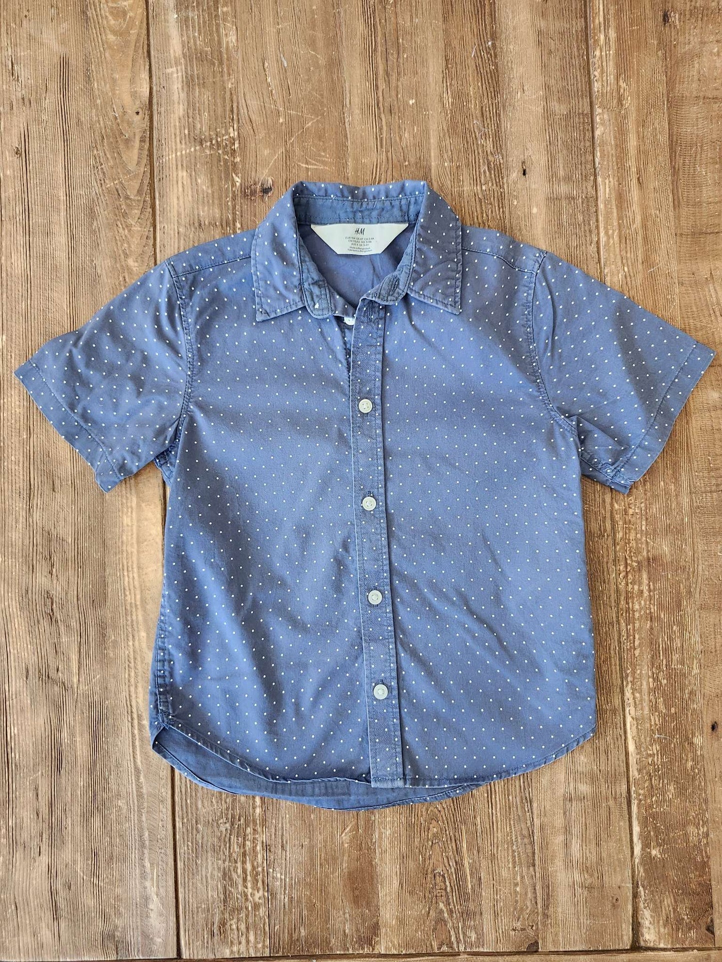 H&M, polka dot shirt, 4T, VGUC, Kids 4/4T