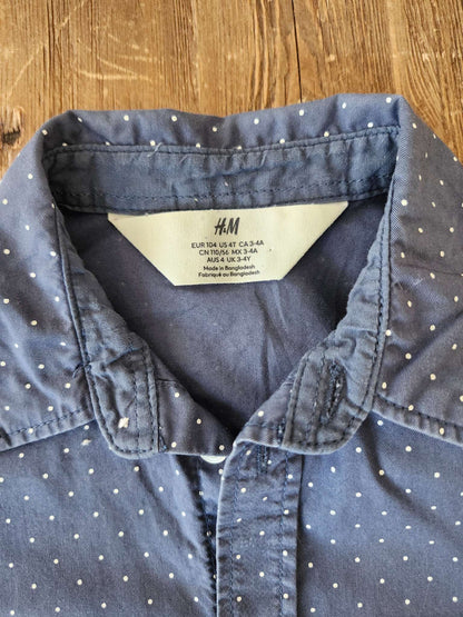 H&M, polka dot shirt, 4T, VGUC, Kids 4/4T
