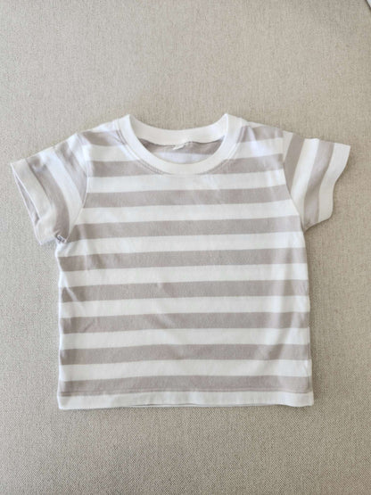 Muji, stripe t-shirt, size 80 (12-18M), VGUC, Kids 18 Month (12-18M)