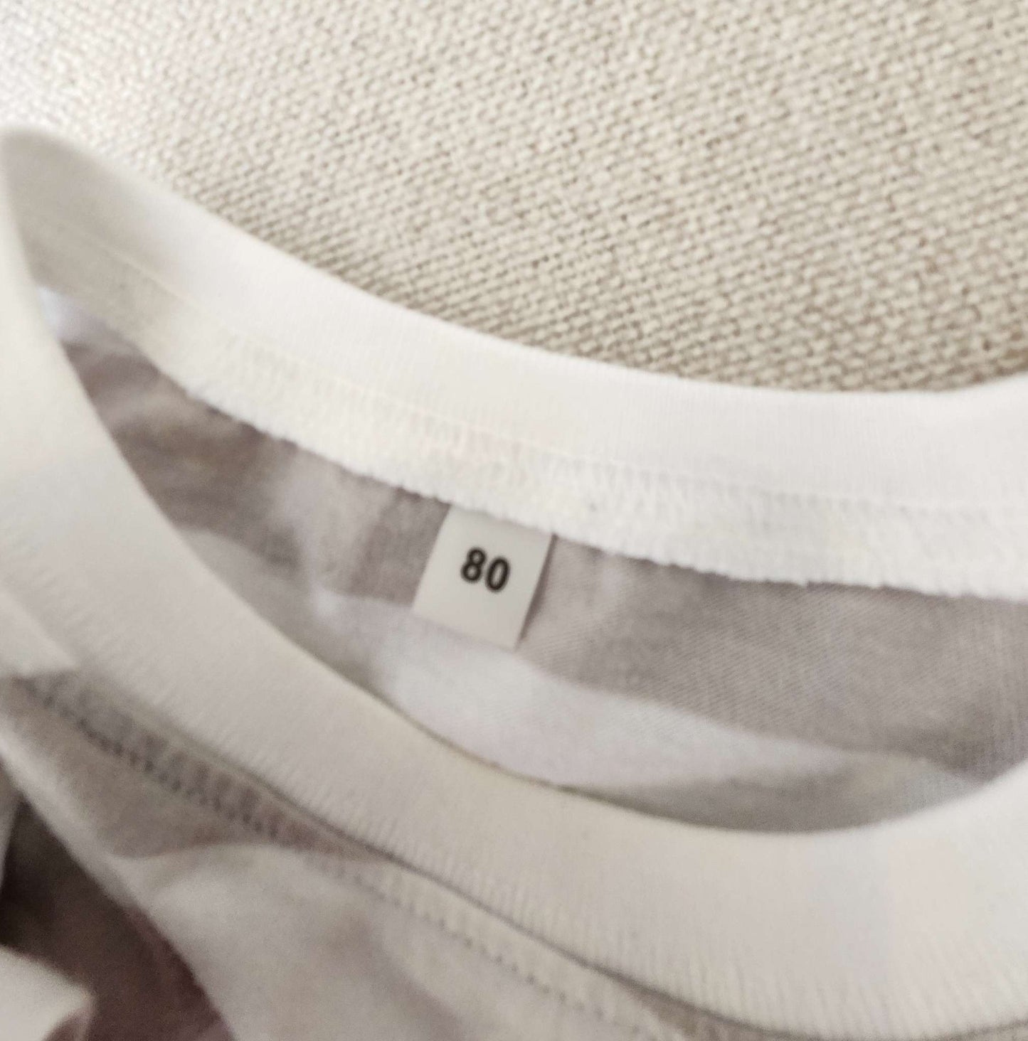 Muji, stripe t-shirt, size 80 (12-18M), VGUC, Kids 18 Month (12-18M)