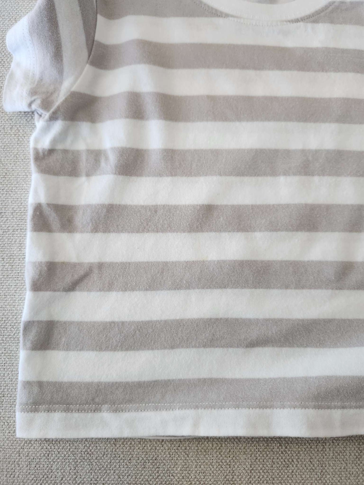 Muji, stripe t-shirt, size 80 (12-18M), VGUC, Kids 18 Month (12-18M)