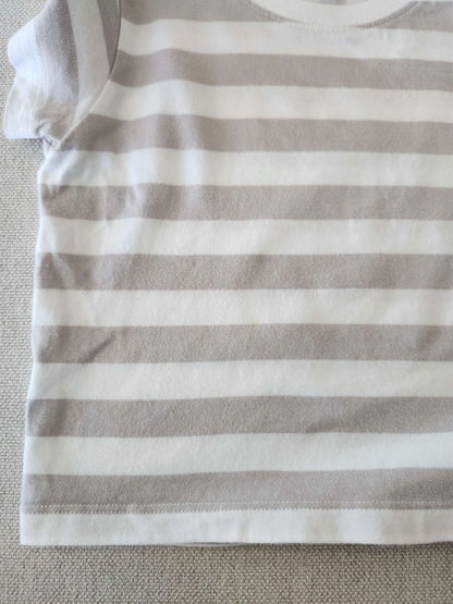 Muji, stripe t-shirt, size 80 (12-18M), VGUC, Kids 18 Month (12-18M)