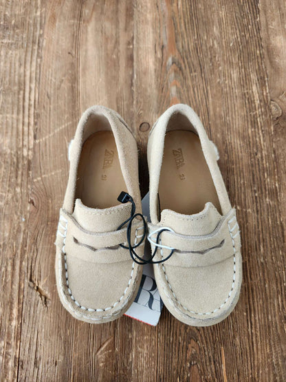 Zara suede loafers, EUR 21 (size US 5.5), NWT, Shoes 5.5 (Walkers:12-24 mth)
