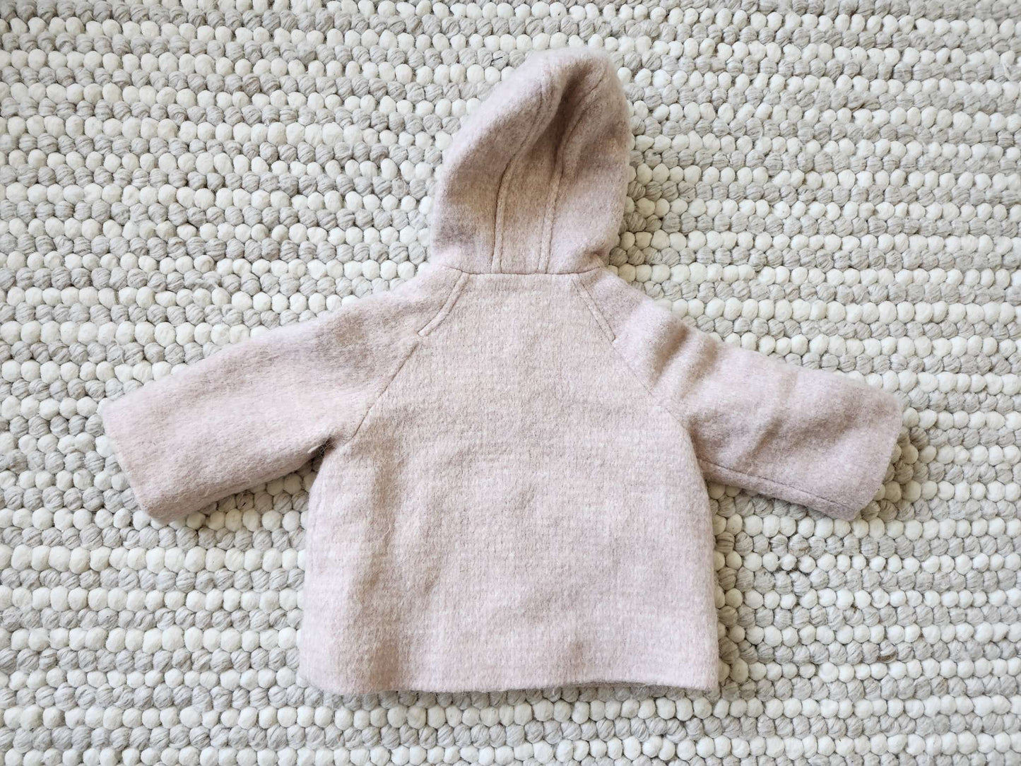 Zara light pink coat, 12-18M, VGUC, Kids 18 Month (12-18M)