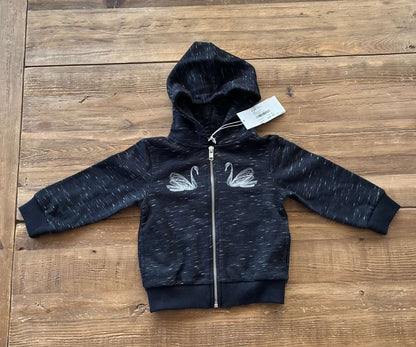 Stella McCartney swan zip up hoodie, 2T, NWT, Kids 2T