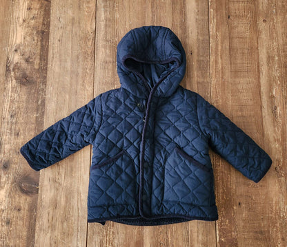 Zara quilted coat, 9-12M, VGUC, Kids 12 Month (9-12M)