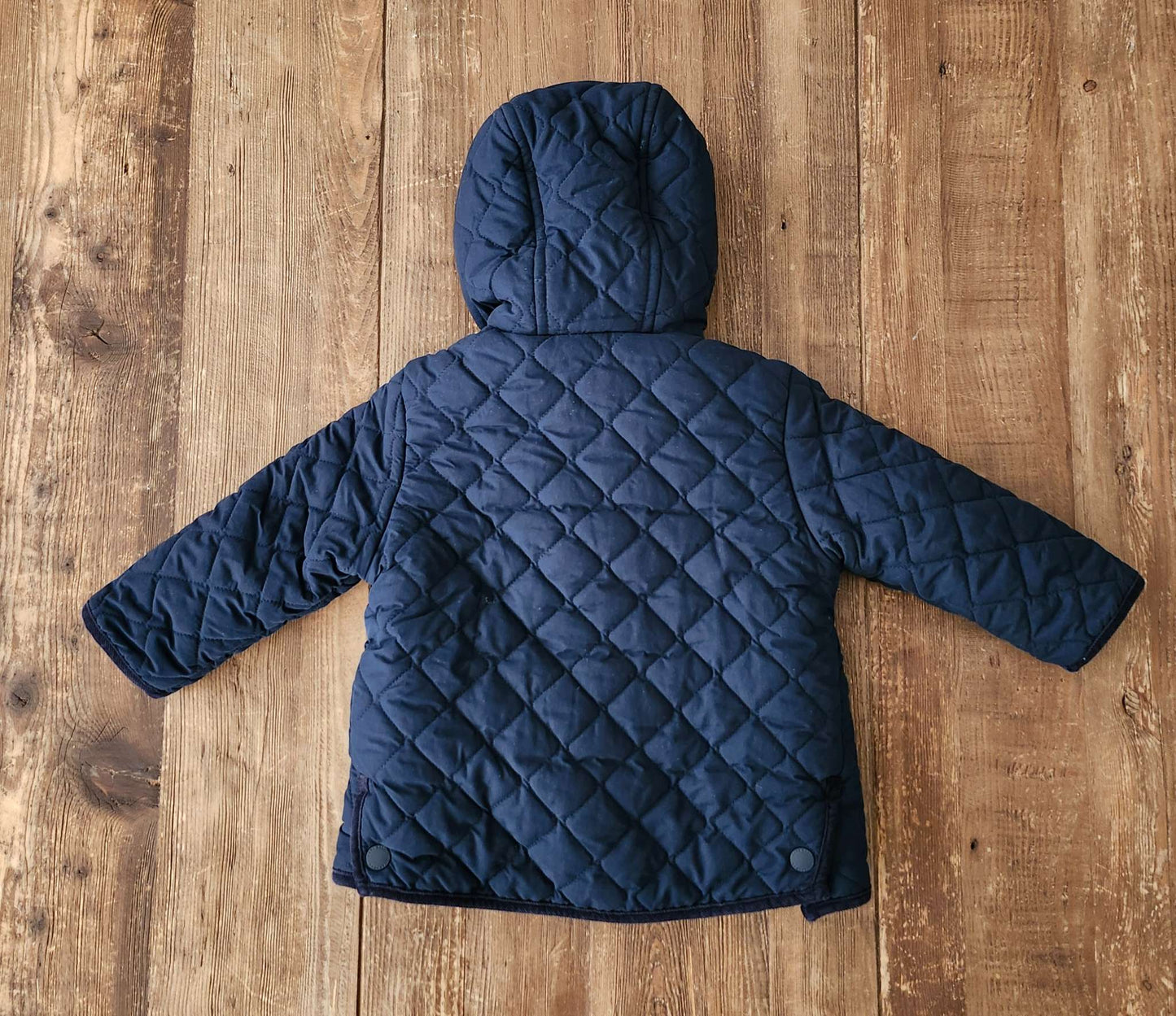 Zara quilted coat, 9-12M, VGUC, Kids 12 Month (9-12M)