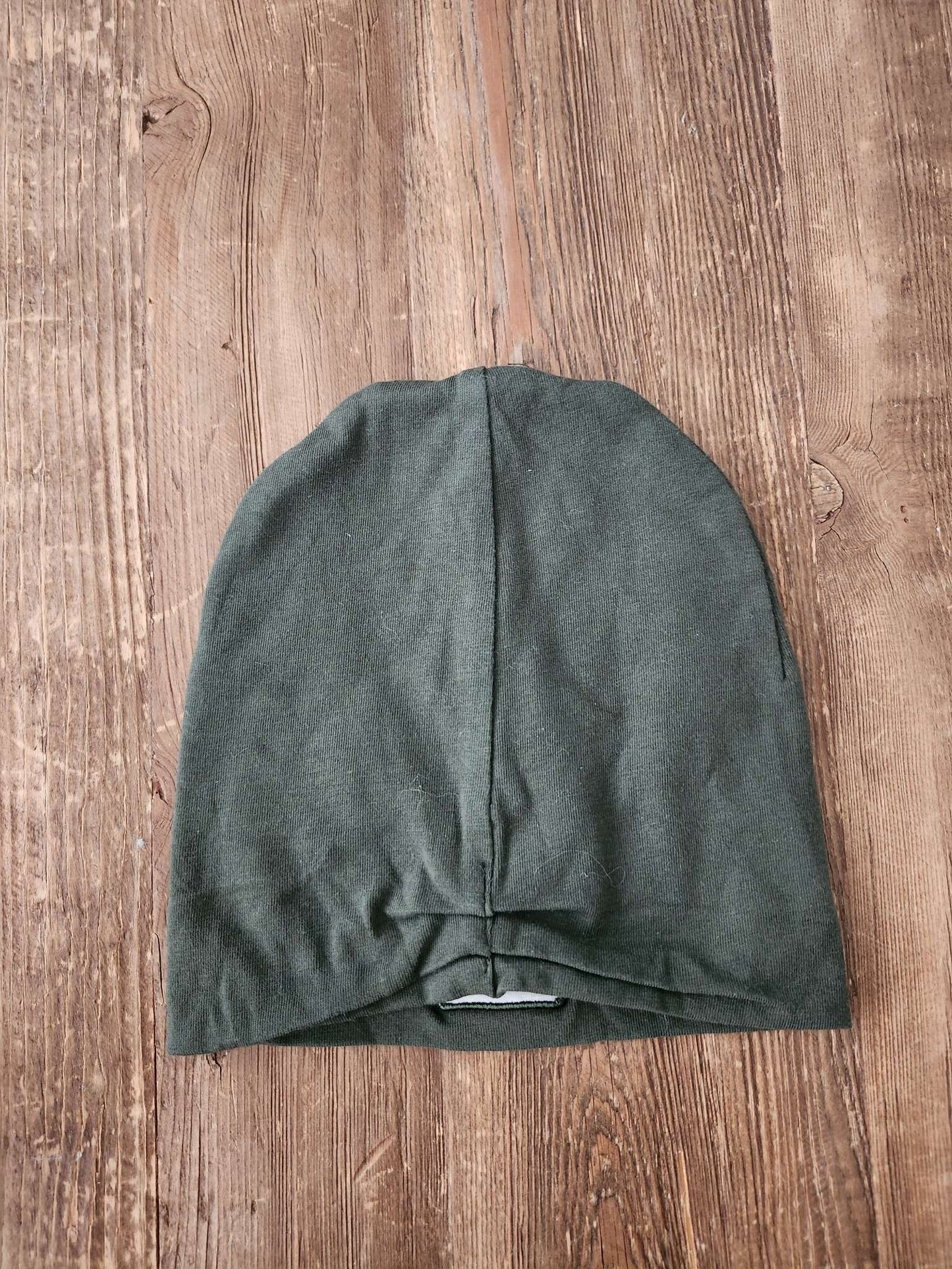 L&P Apparel Boston Beanie, green, 6-24M, like new