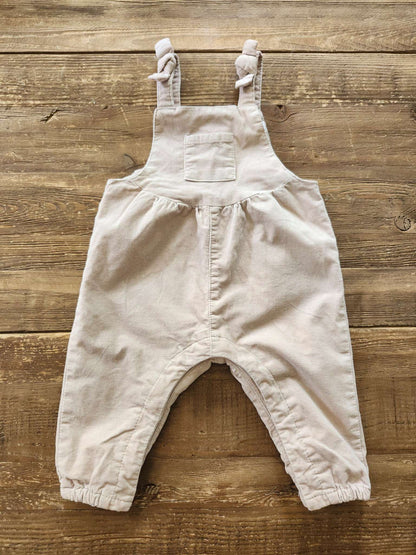 Zara polka dot corduroy overalls, light pink, 3-6M, like new, Kids 6 Month (3-6M)