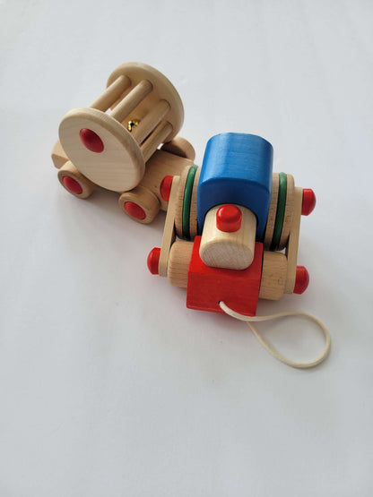 Bajo wooden train pull toy, like new