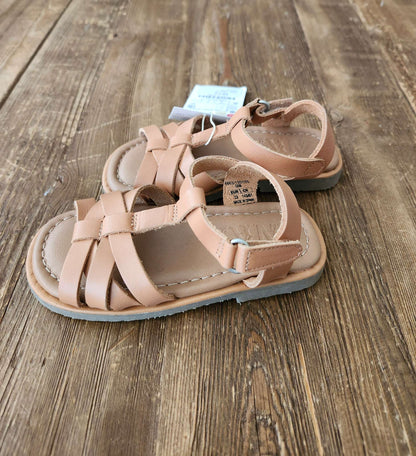 Zara leather sandals, EUR 23 (size US 7), NWT, Shoes 7 (Walkers:12-24 mth)