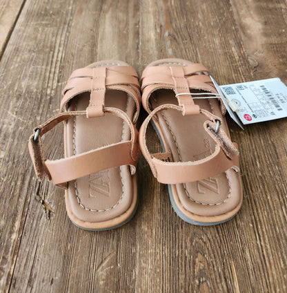 Zara leather sandals, EUR 23 (size US 7), NWT, Shoes 7 (Walkers:12-24 mth)