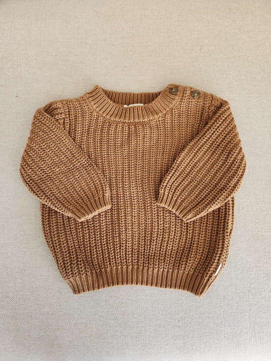 Petit Lem chunky knit sweater, 9-12M, like new , Kids 12 Month (9-12M)