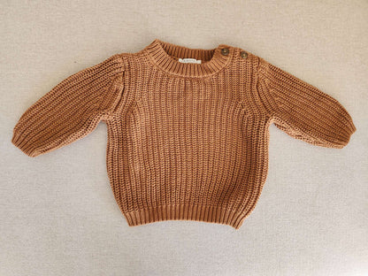 Petit Lem chunky knit sweater, 9-12M, like new , Kids 12 Month (9-12M)