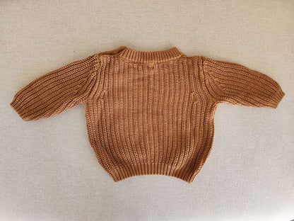 Petit Lem chunky knit sweater, 9-12M, like new , Kids 12 Month (9-12M)