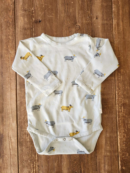 Red Caribou, organic goat onesie, 12-18M, like new, Kids 18 Month (12-18M)