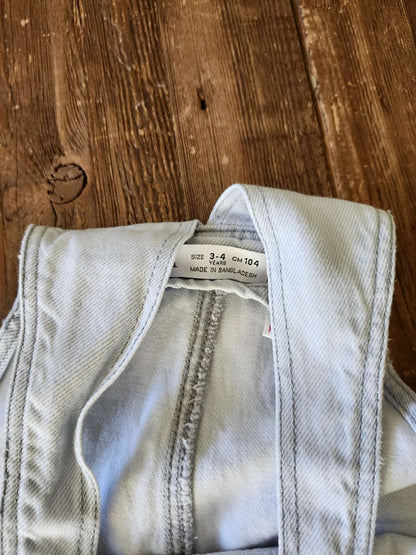 Zara denim overalls, 3-4T, VGUC, Kids 3T